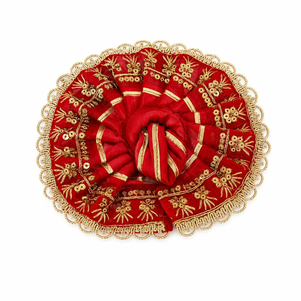 Luxury Velvet Laddu Gopal Dress Featuring Radiant Golden Embroidery and Regal Traditional Elegance