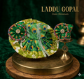 Laddu Gopal Divine Adornments – Peacock Majesty Collection