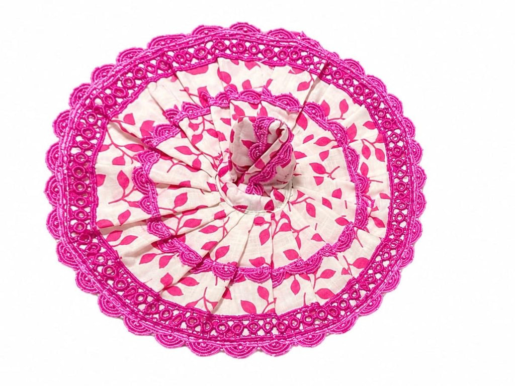 Graceful Pink Floral Dress Crafted for Laddu Gopal’s Royal Divine Appearance